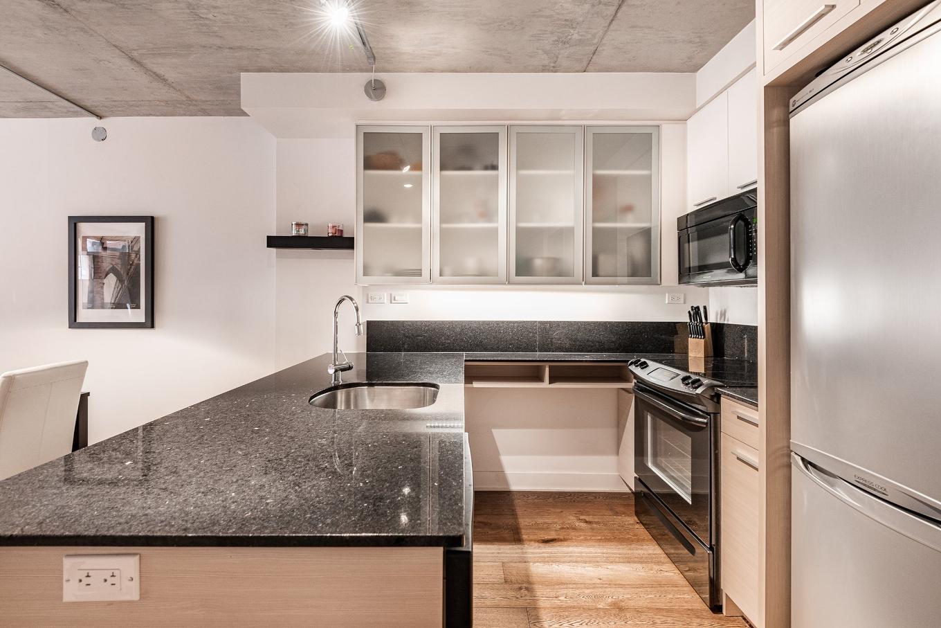 Kitchen - 309-1010 Rue William, Montréal (Le Sud-Ouest), QC - Indoor Photo Showing Kitchen With Upgraded Kitchen