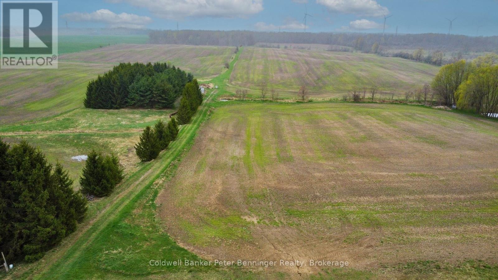 Aerial view from Conc. 8 before corn planted. - 1315 Concession 8 Concession, Kincardine, ON