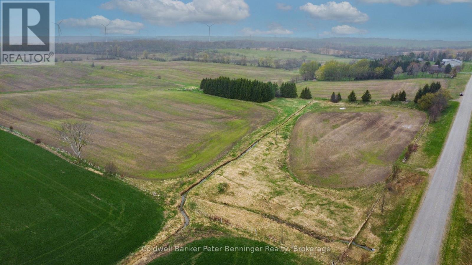 Aerial view from east before corn planted. - 1315 Concession 8 Concession, Kincardine, ON