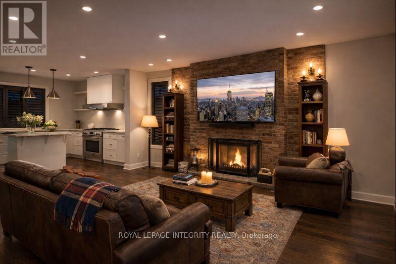 9 Gwynne Avenue, Ottawa, ON - Indoor Photo Showing Living Room With Fireplace