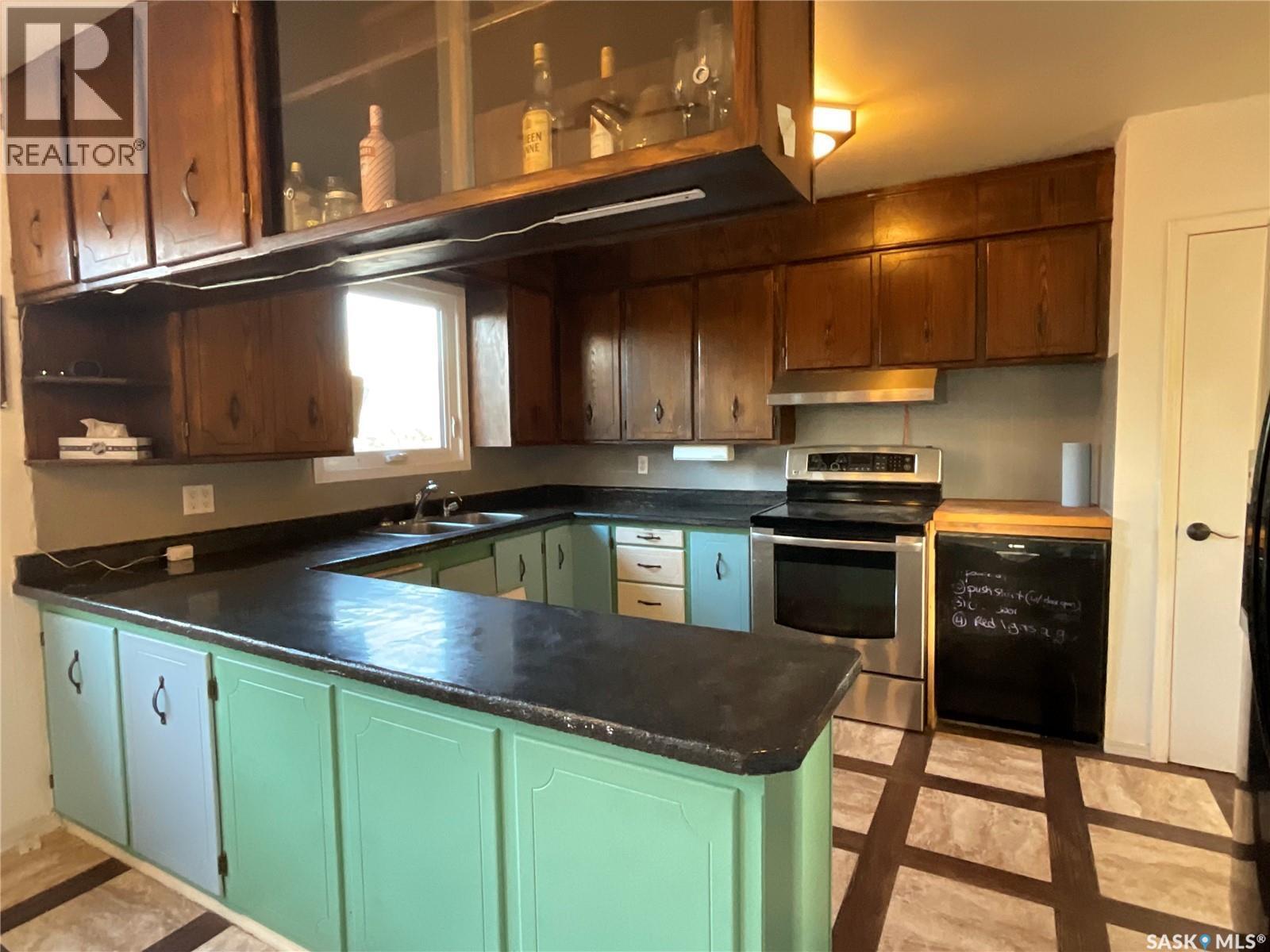 67 Central Street, Weldon, SK - Indoor Photo Showing Kitchen With Double Sink