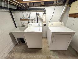 Washer & Dryer in basement -