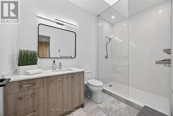 Primary ensuite with skylight and heated floors -