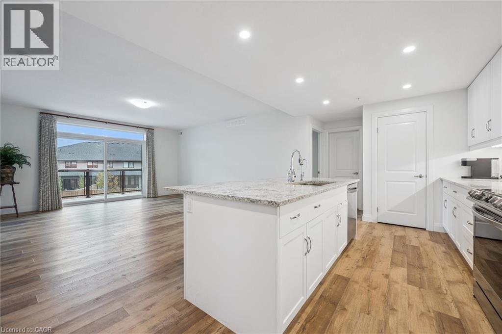 99A Farley Road Unit# 204, Fergus, ON - Indoor Photo Showing Kitchen With Upgraded Kitchen