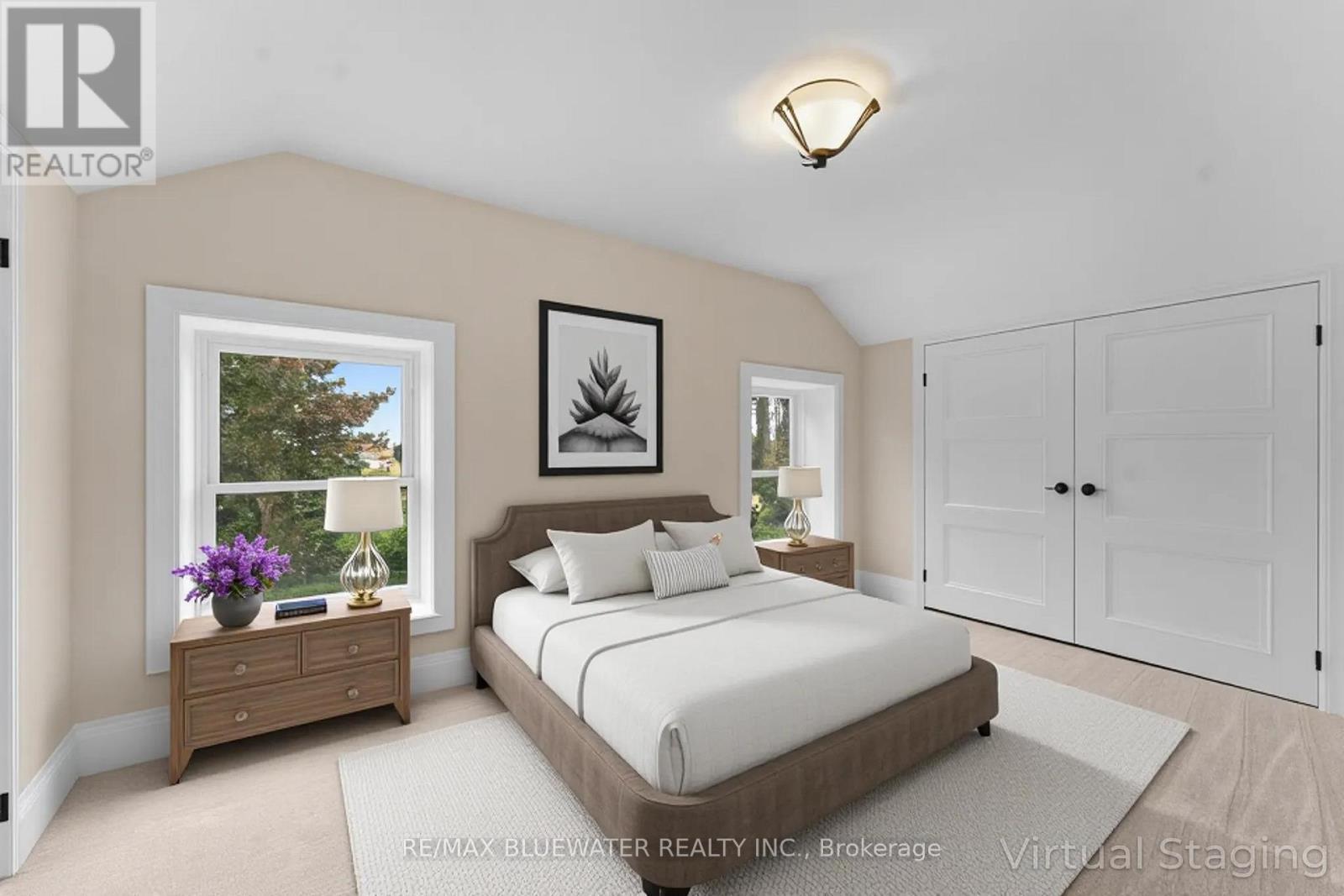 Bedroom 2 (AI Generated Furniture) - 75184 Goshen Line, Bluewater (Stanley), ON - Indoor Photo Showing Bedroom