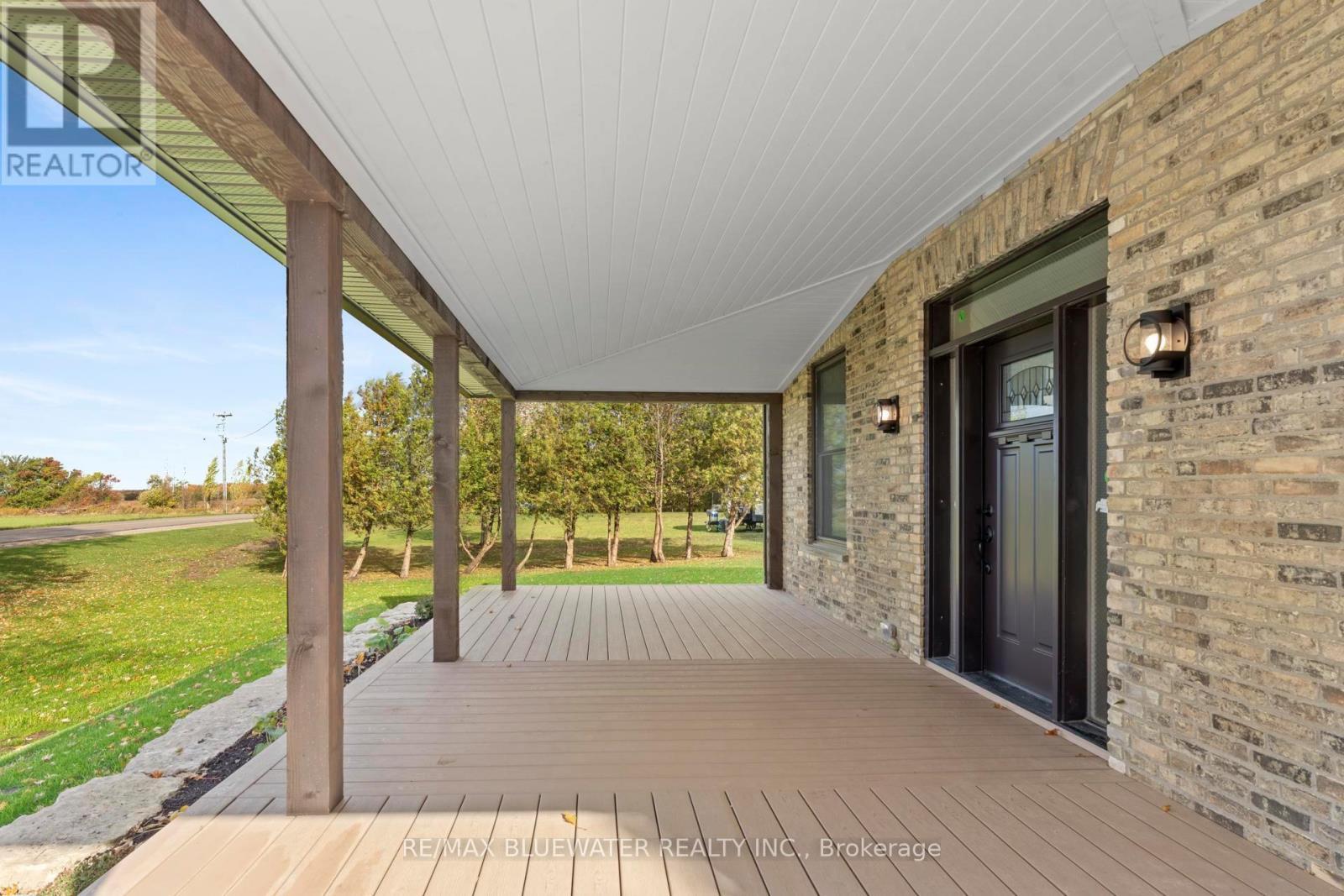 Covered Front Porch Views - 75184 Goshen Line, Bluewater (Stanley), ON - Outdoor With Deck Patio Veranda With Exterior