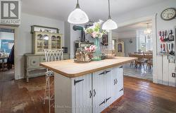 Kitchen Centre Island. View to Dining Room. -