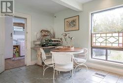 Garden Room view to Mudroom entrance with Laundry. -