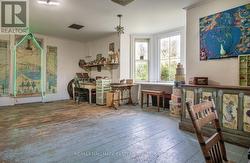Bay window in Living Room/Studio. North Wing. -