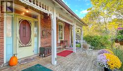 Front door transom with stained glass -