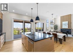 Open style living, dining and kitchen. -