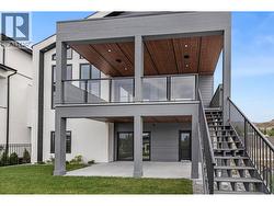 Deck off kitchen and living room. -