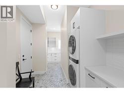 Laundry/mud room that leads into pantry. -