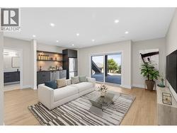 Lower level rec room - Virtually staged -