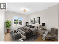 Lower level bedroom 1 - Virtually staged. -