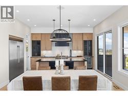 Open style living, dining and kitchen. -