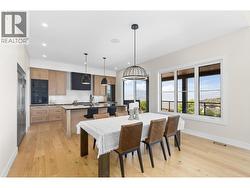 Open style living, dining and kitchen. -