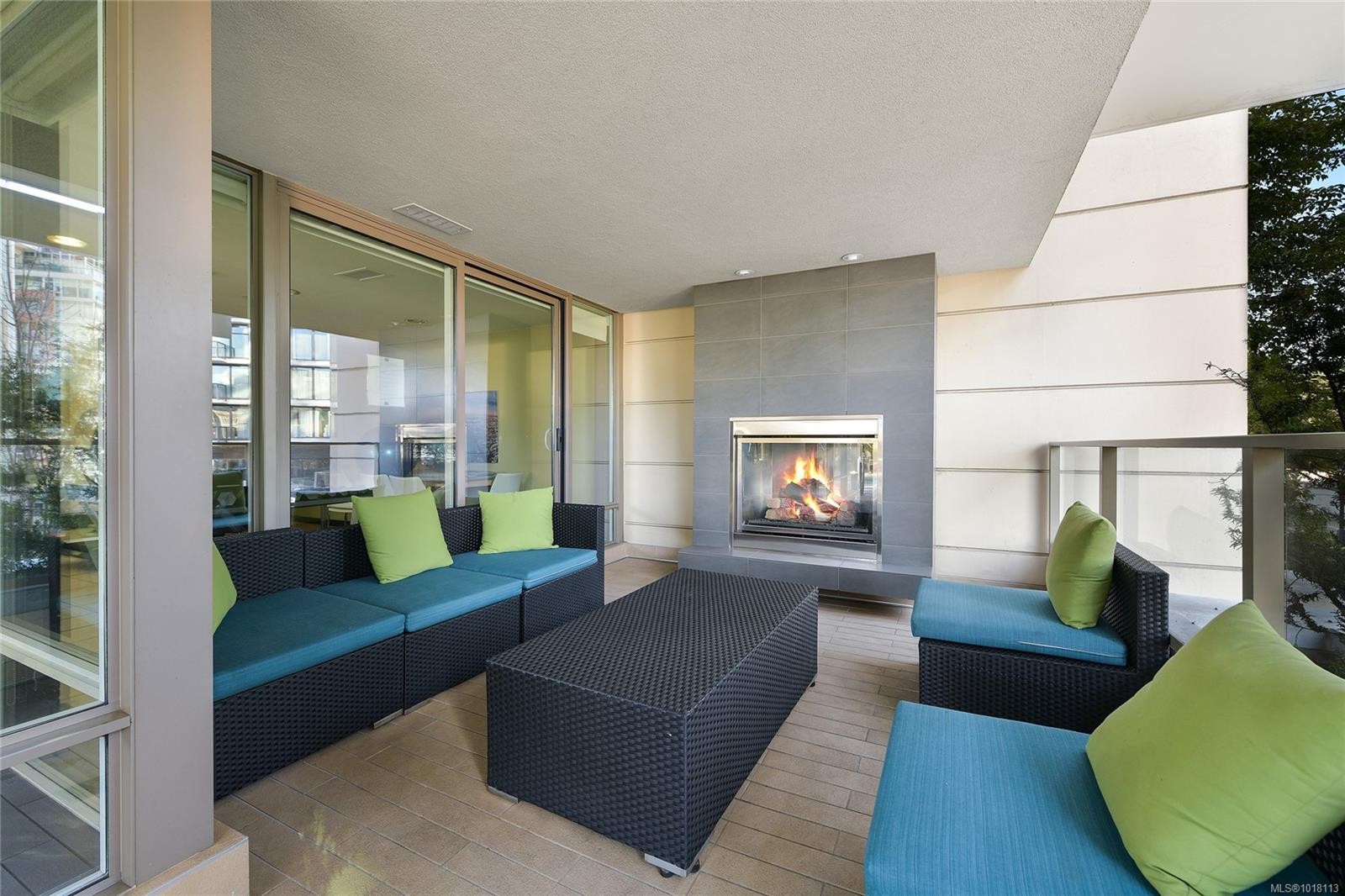 1003-707 Courtney St, Victoria, BC - With Fireplace With Exterior