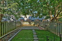 one of the larger yards of the complex -