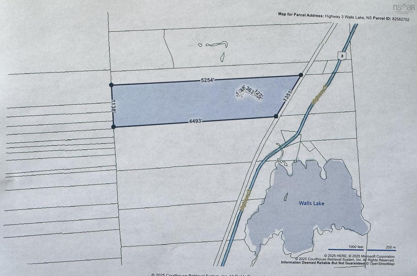Lot (Pid 80136211) Highway 3, Walls Lake, NS