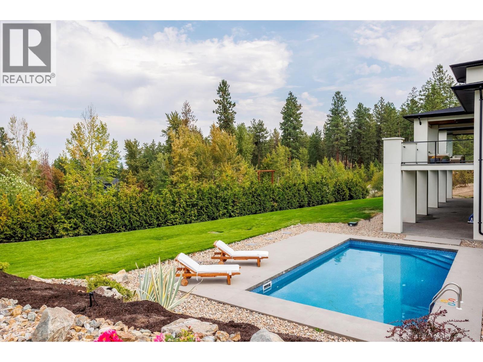 4451 Hayes Road, Kelowna, BC - Outdoor With In Ground Pool With Backyard