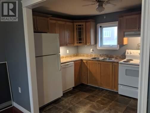 16 Currie Avenue, Channel-Port Aux Basques, NL - Indoor Photo Showing Kitchen With Double Sink