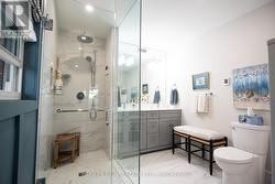 PRIMARY ENSUITE...GLASS SHOWER. -