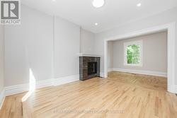 LIving room with gas fireplace -