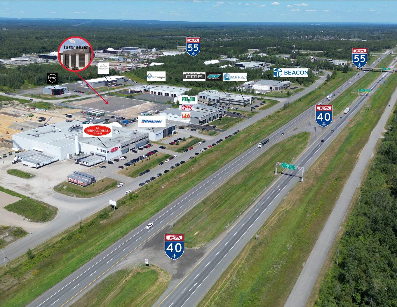 Aerial photo - Rue Charles-Malhiot, Trois-Rivières, QC - With View