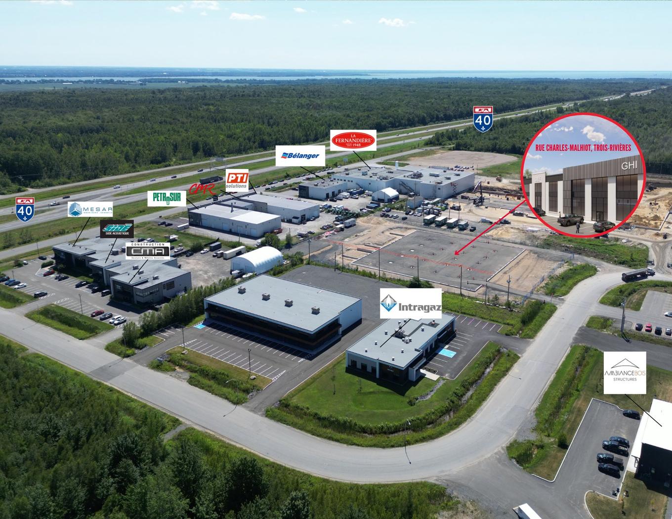 Aerial photo - Rue Charles-Malhiot, Trois-Rivières, QC - Outdoor With View