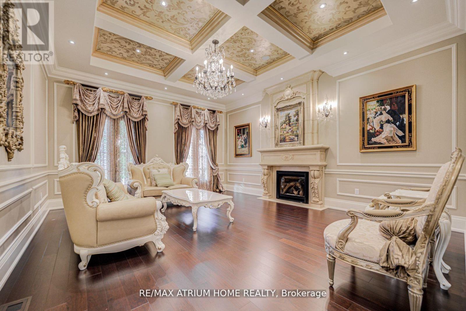 71 Grandvista Crescent, Vaughan, ON - Indoor Photo Showing Living Room With Fireplace