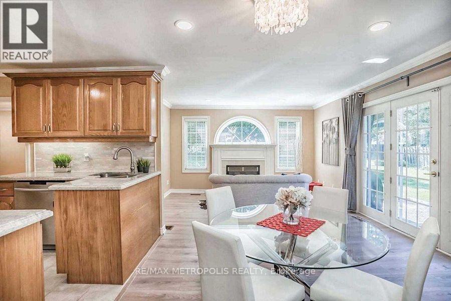 14 Strathroy Crescent, Markham, ON - Indoor Photo Showing Dining Room With Fireplace