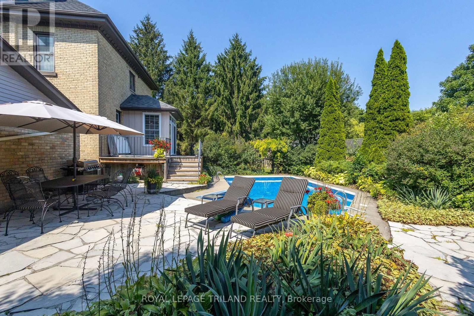 264 George Street, North Middlesex (Parkhill), ON - Outdoor With In Ground Pool With Deck Patio Veranda