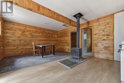 interior of hunt camp -