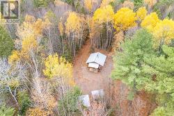 aerial view of hunt camp -