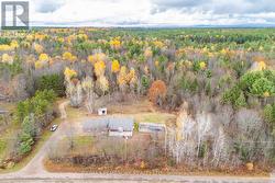 aerial view of the home -