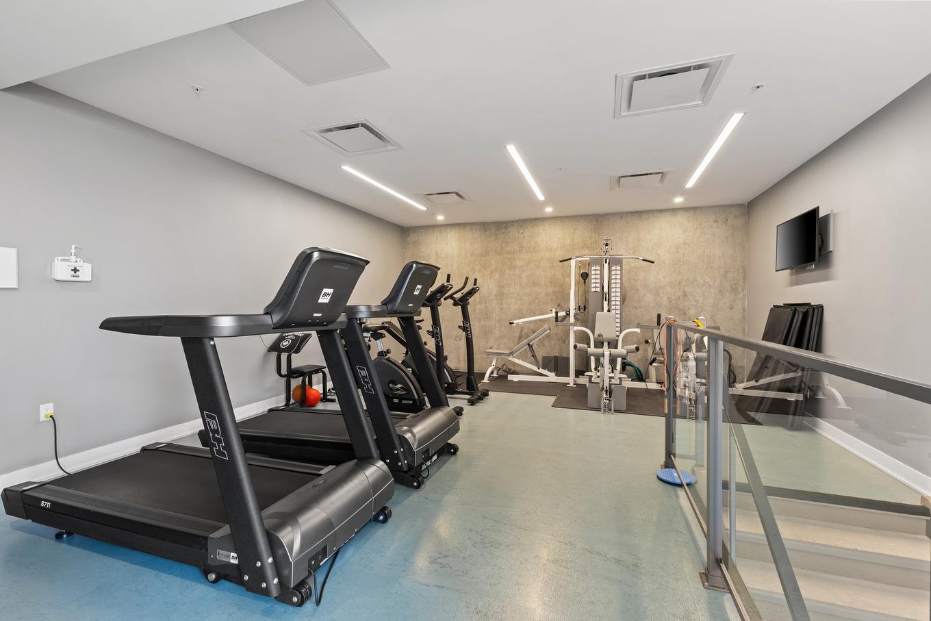 Salle d'exercice - 519-11310 Rue Notre-Dame E., Montréal-Est, QC - Indoor Photo Showing Gym Room