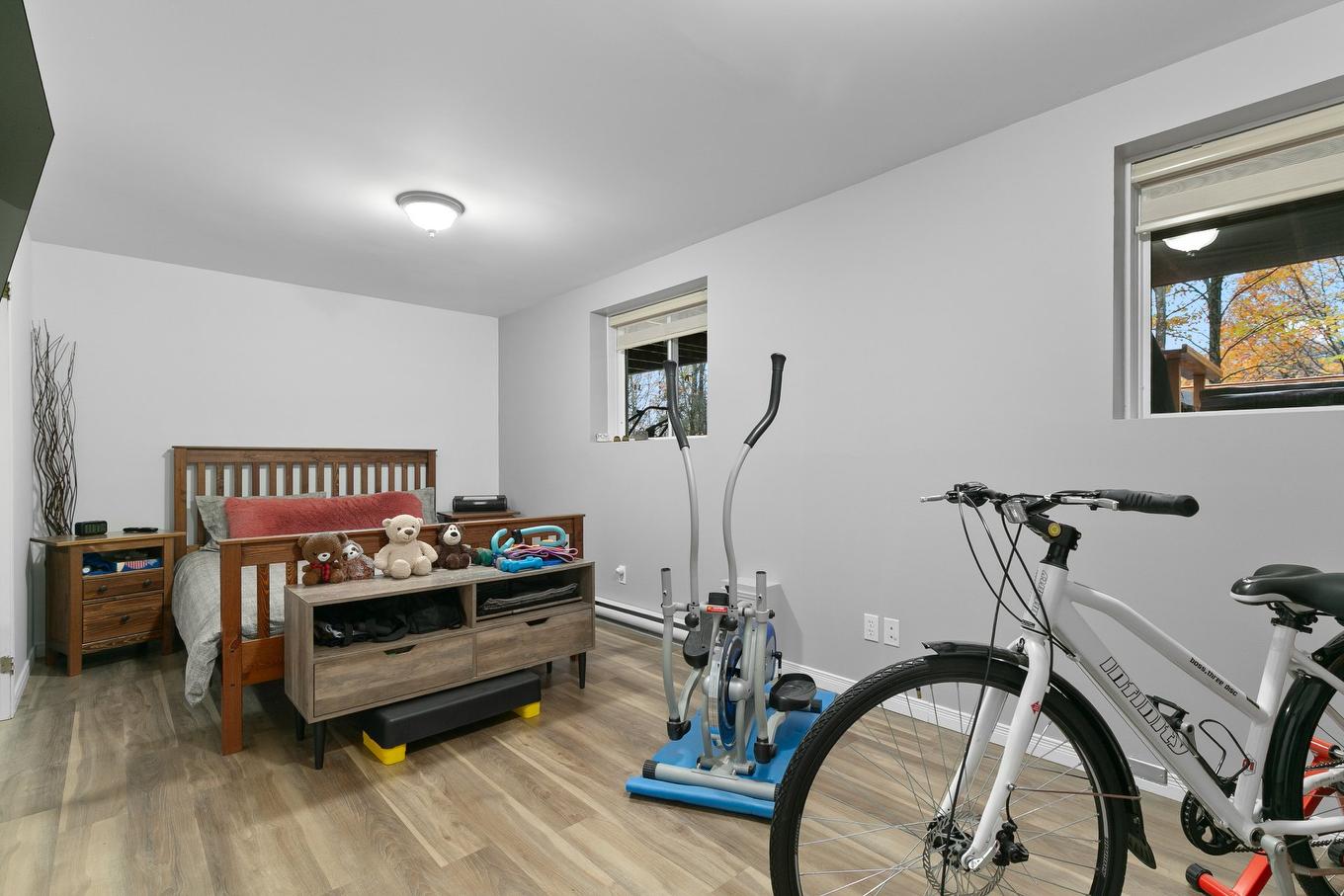 Chambre à coucher - 87Z Ch. Des Couleurs, Saint-Sauveur, QC - Indoor Photo Showing Gym Room