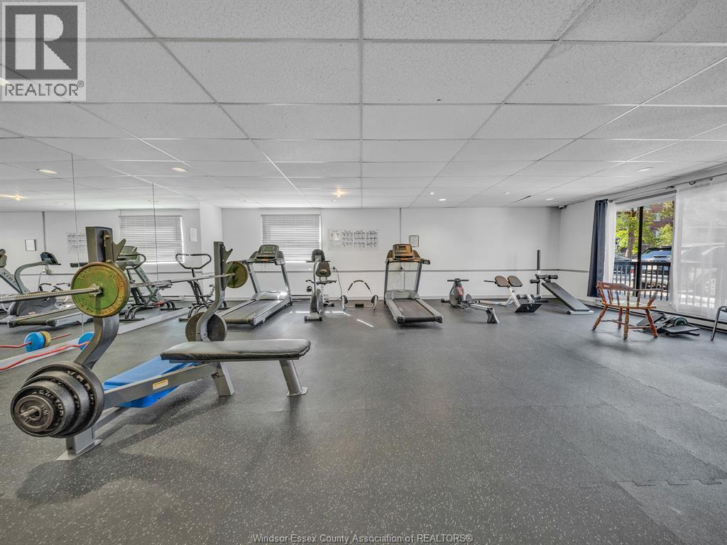3936 Wyandotte East Unit# 906, Windsor, ON - Indoor Photo Showing Gym Room