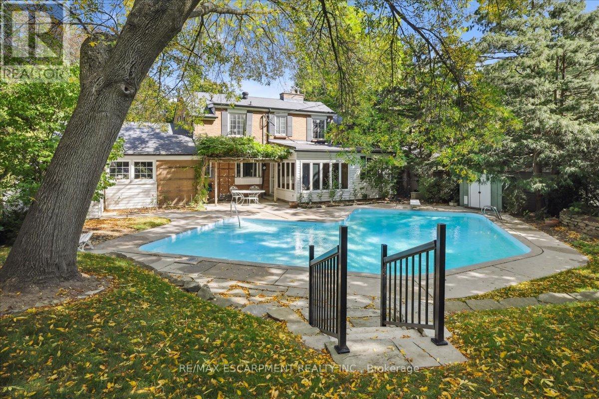 222 Strathcona Drive, Burlington, ON - Outdoor With In Ground Pool With Backyard