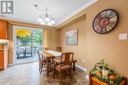 Dining Area with Patio Doors to Deck -