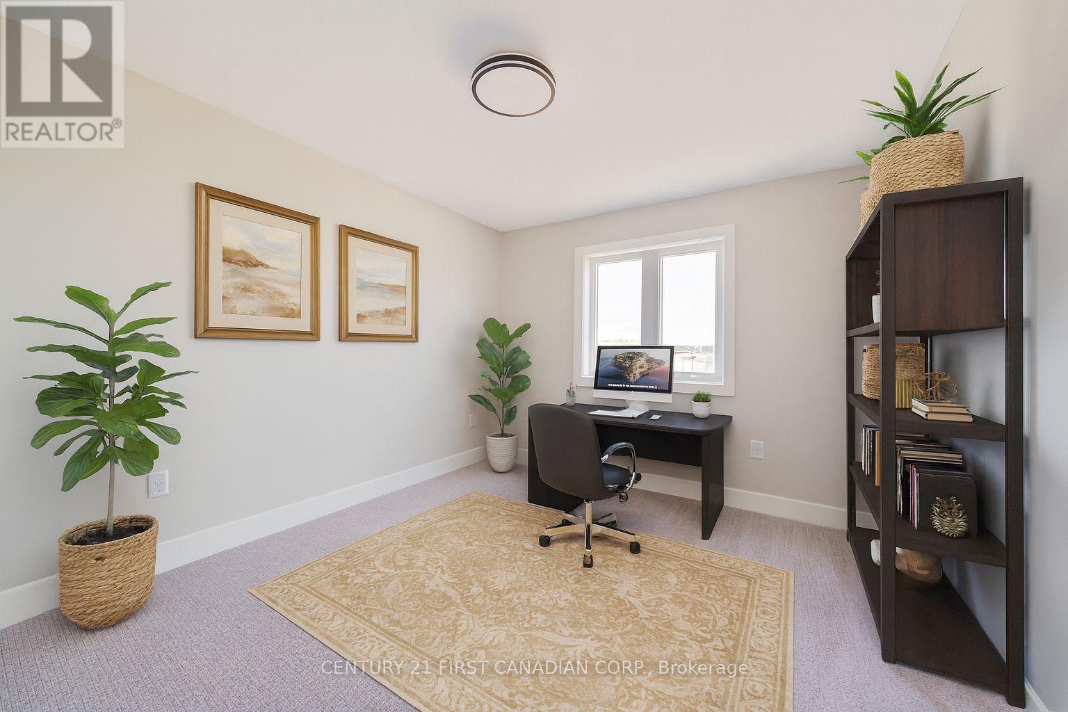 Virtually Staged - 105 Sheldabren Street, North Middlesex (Ailsa Craig), ON - Indoor Photo Showing Office