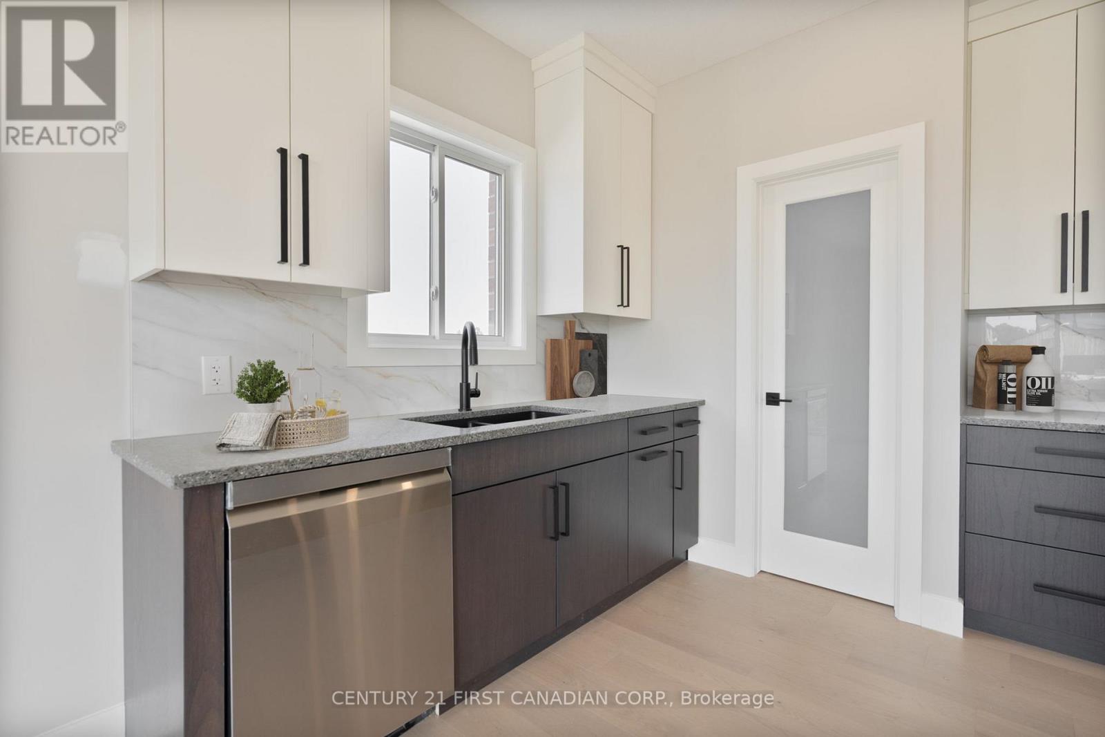 Virtually Staged - 105 Sheldabren Street, North Middlesex (Ailsa Craig), ON - Indoor Photo Showing Kitchen