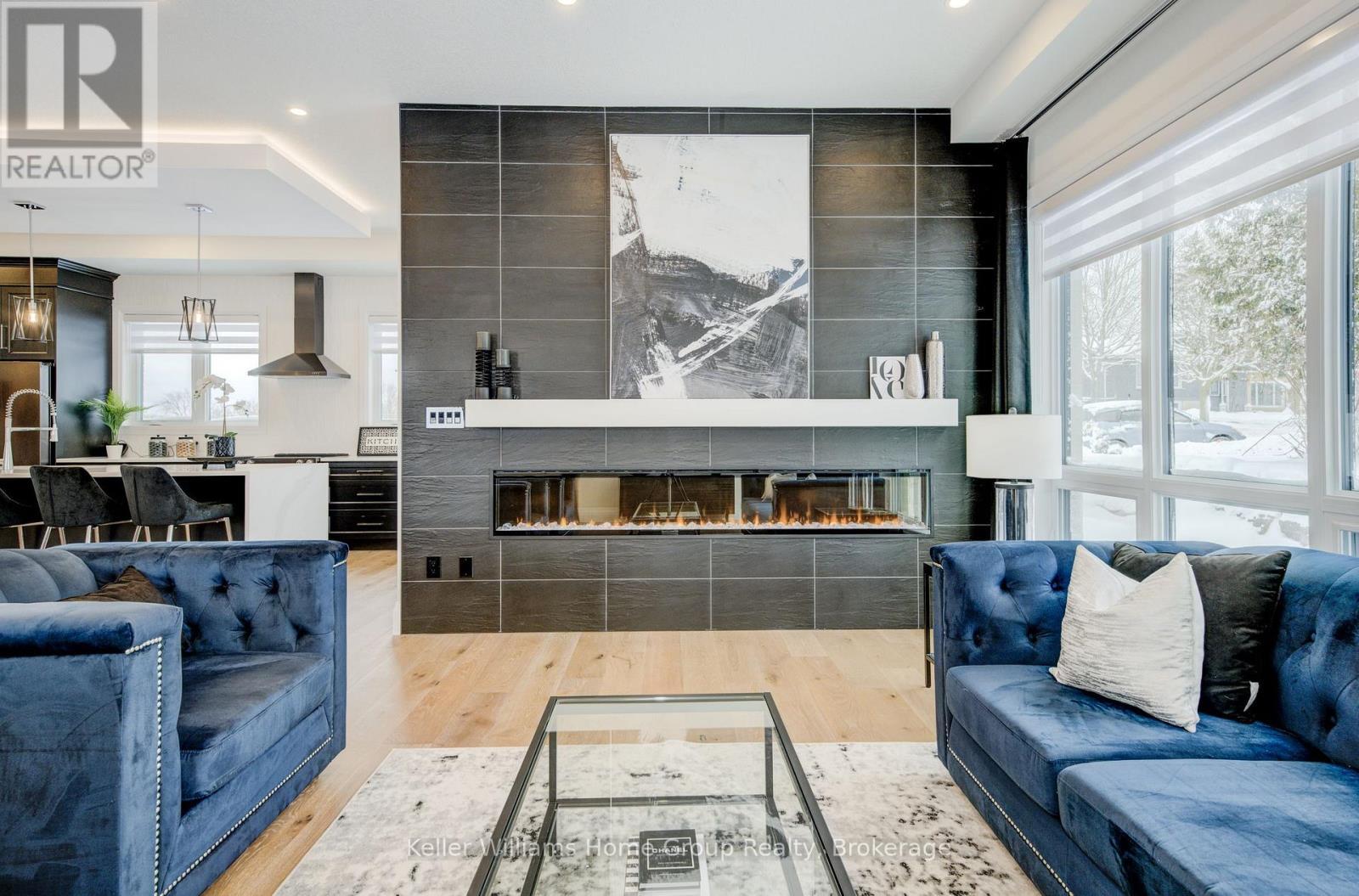 2 Nicholas Way, Guelph (Victoria North), ON - Indoor Photo Showing Living Room With Fireplace