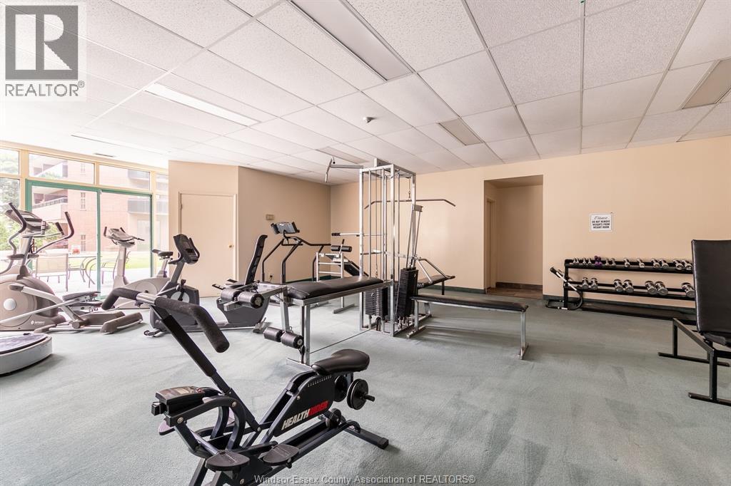 3601 Riverside East Unit# 1203, Windsor, ON - Indoor Photo Showing Gym Room