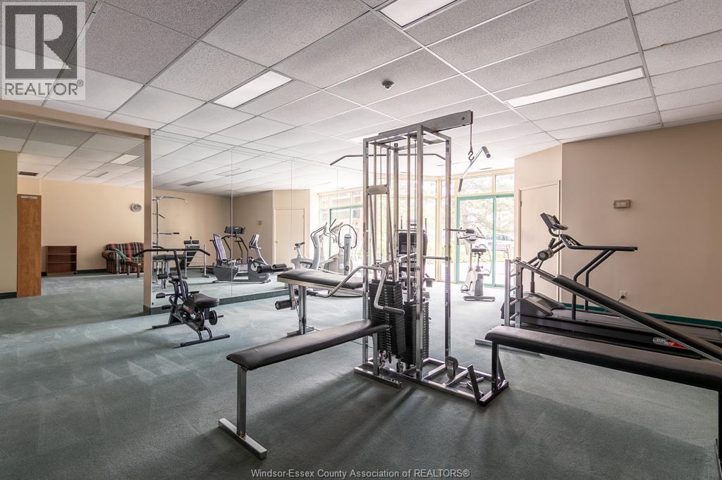 3601 Riverside East Unit# 1203, Windsor, ON - Indoor Photo Showing Gym Room