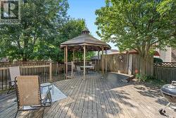 Backyard with Wooden Deck -