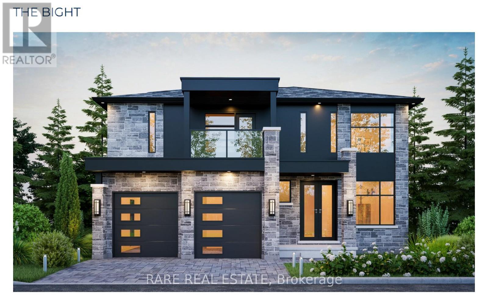 The Bight Elevation B - 125 Equality Drive, Meaford, ON - With Facade