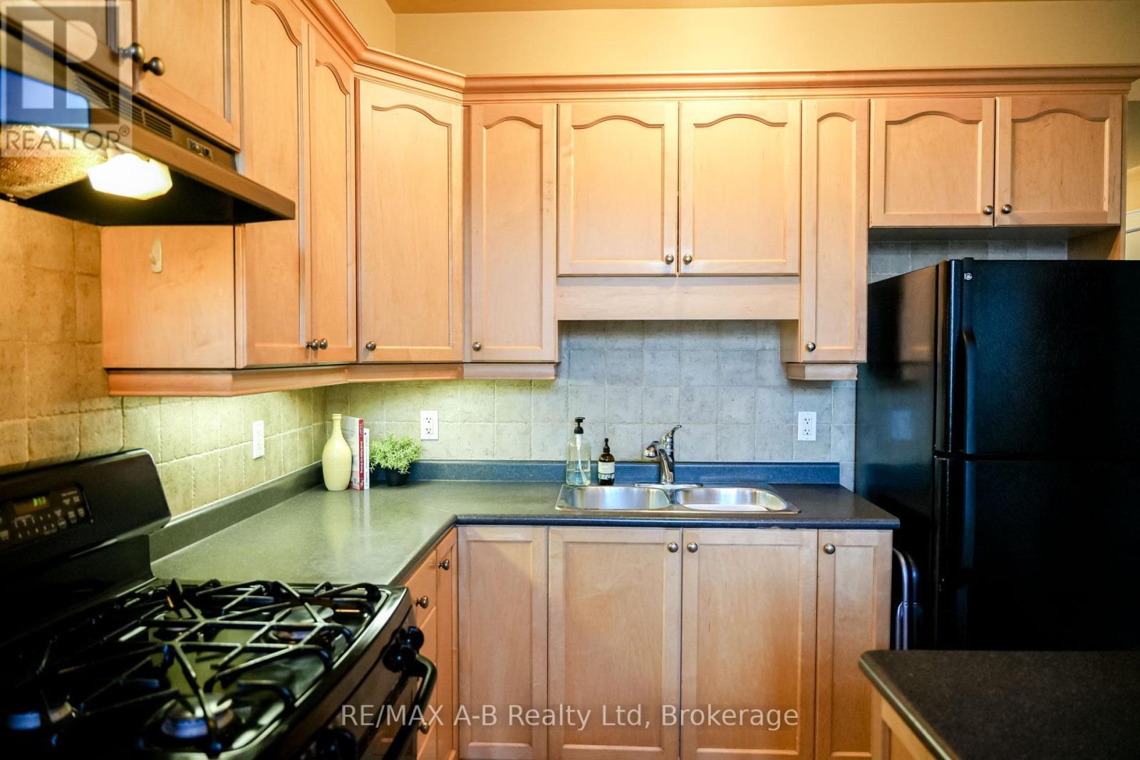 305 - 555 King Street E, Kitchener, ON - Indoor Photo Showing Kitchen With Double Sink