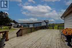 Deck view of Drive shed and Workshop -